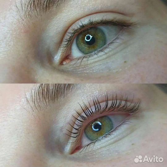 Вельвет ресниц, бровей, ламинирование