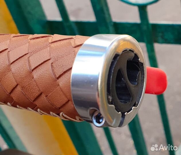 Грипсы 120мм кожа