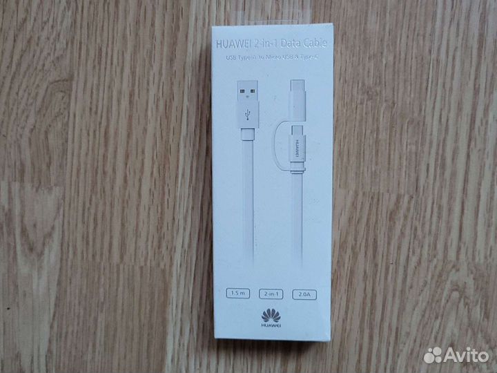 Кабель для зарядки Huawei 2 в1