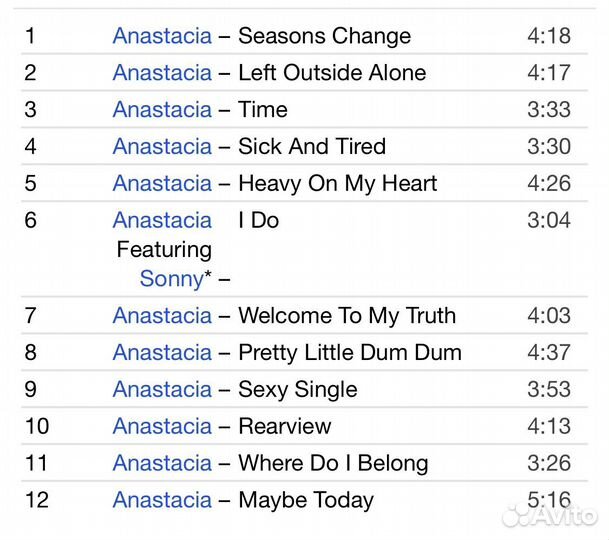 Anastacia - Anastacia CD Rus