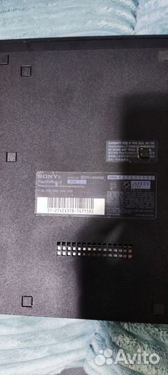 Sony PlayStation 2 slim и 34 диска с играми