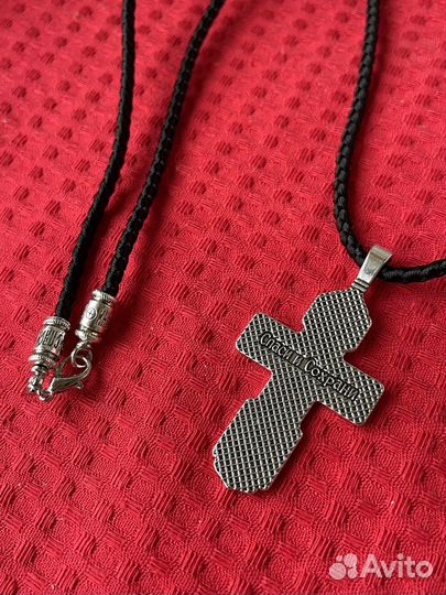 Крестик нательный на шнурке гайтан