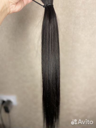 Волосы для наращивания 45 см славянка люкс