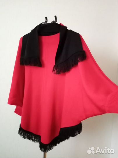 Пальто пончо