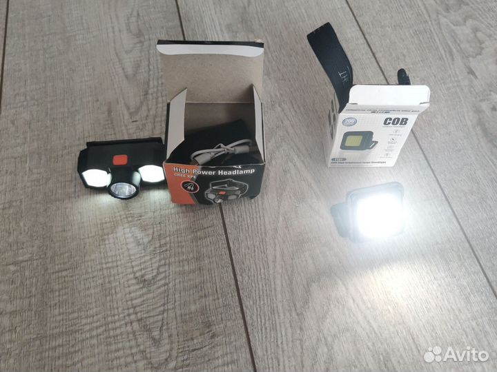 Налобный фонарик с аккумулятором