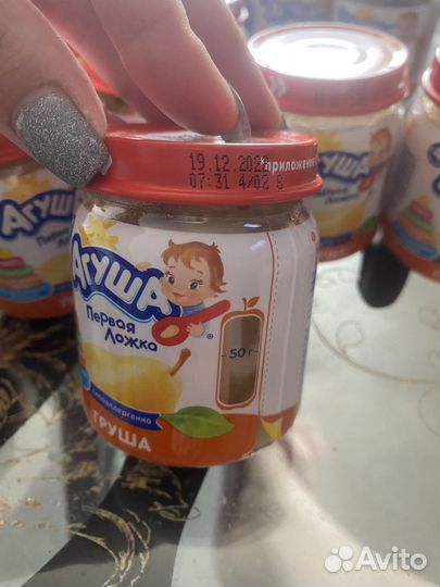 Фруктовое пюре агуша