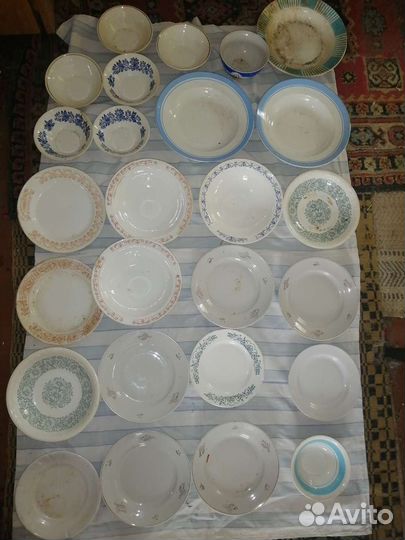 Тарелки разные
