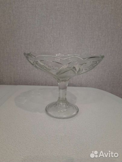 Ваза для фруктов на ножке СССР