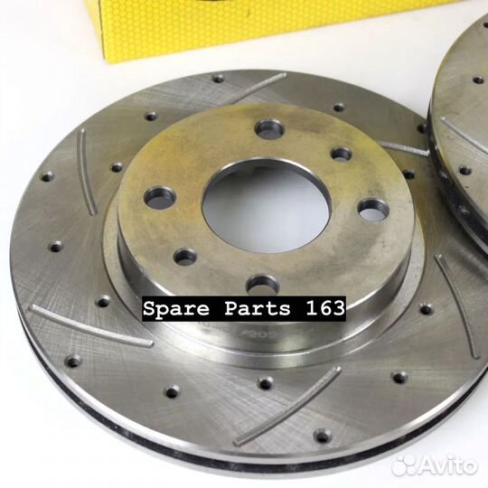 Тормозные диски (насечки+перфор.) атс на Ваз 2110