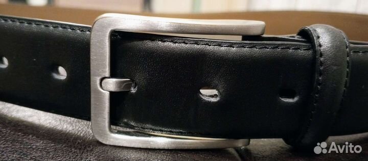 Мужской кожаный ремень, размер 54