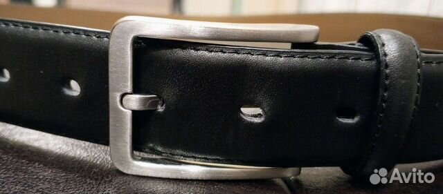 Мужской кожаный ремень, размер 54