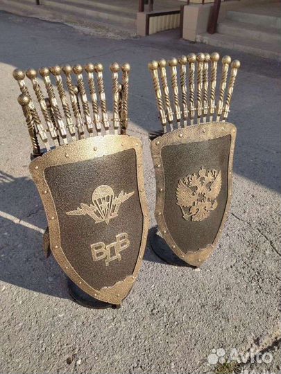 Подарок на день вдв, подставка для шампуров