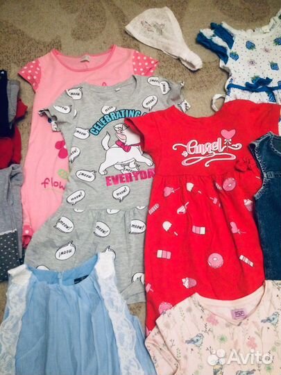 Вещи пакетом и обувь на девочку 3 года