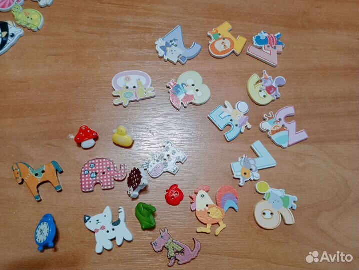 Сет фигурных пуговиц 50 штук