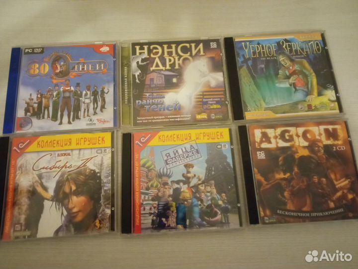 Диски с играми для пк - 9 шт.(цена за всё)