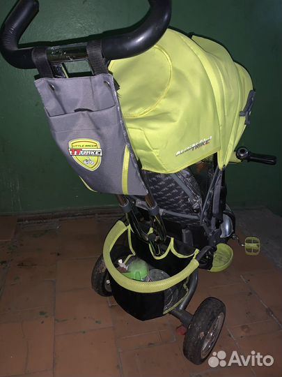 Велосипед коляска с ручкой