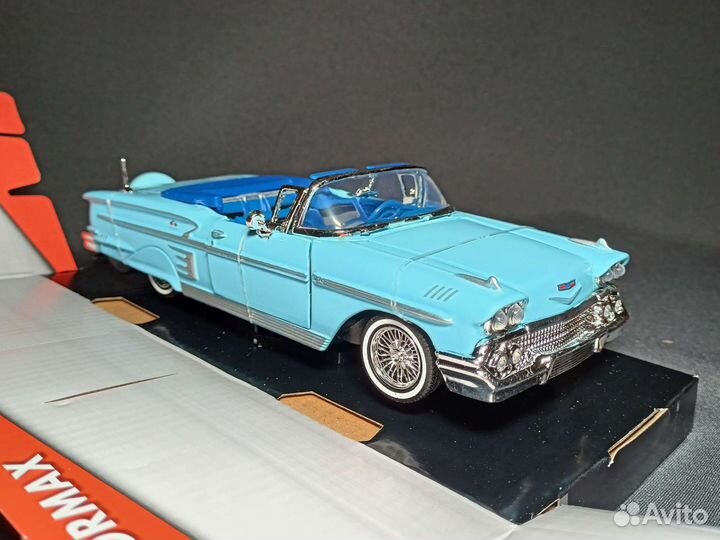 Модель Chevy Impala Blue 1958 Motormax 1:24