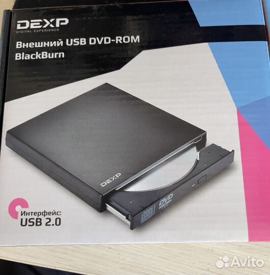 Внешний USB дисковод DVD- ROM BlackBurn от dexp