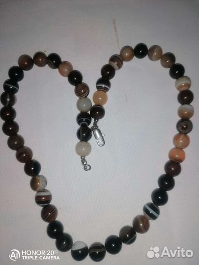 Бусы из агата