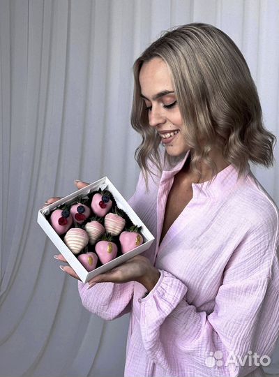 Букет из клубники в шоколаде на праздник