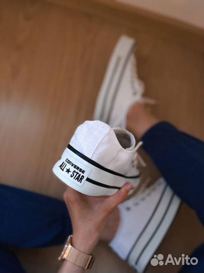 Кеды Converse All Star Platform Low “White”