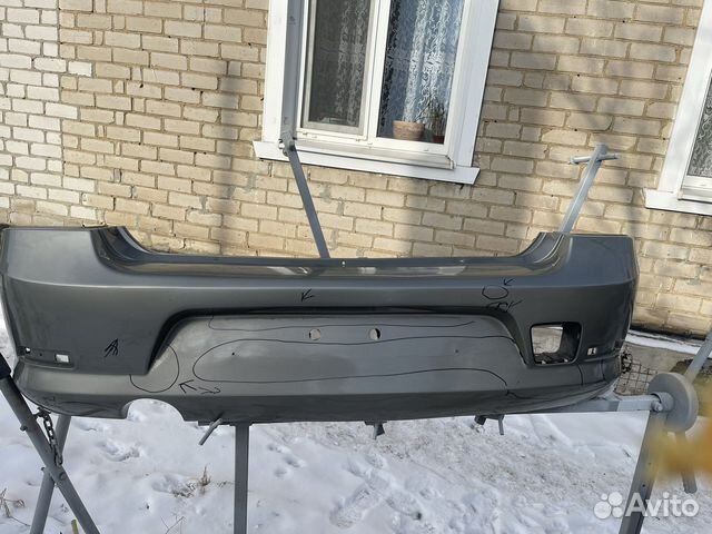 Задний бампер на renault logan 1 фаза 2