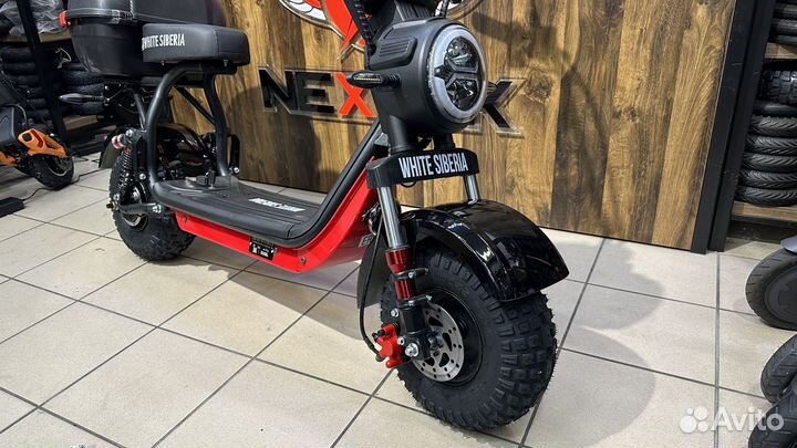 Электросамокат White Siberia mini R 2.0 1200W RED
