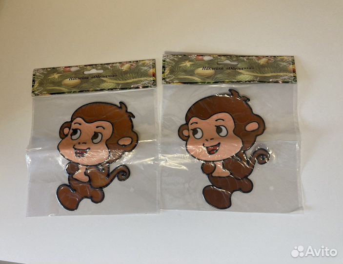 Новые Наклейки обезьянка