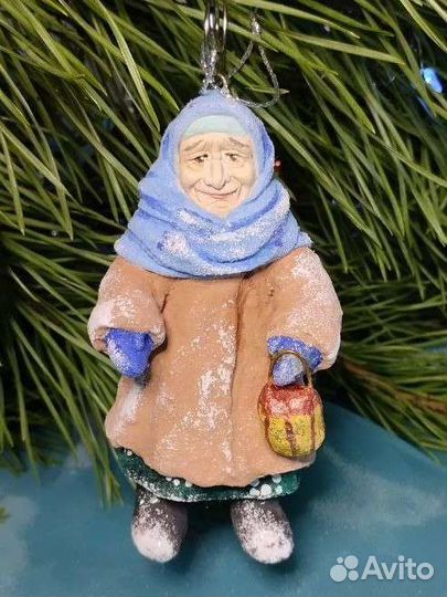 Ватные ёлочные игрушки в ассортименте