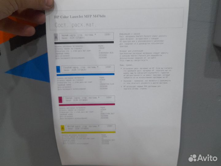 Цветное мфу HP LaserJet Pro MFP M476dn