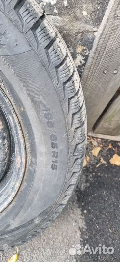 Зимние шины 195 65 r15 на штампованные дисках