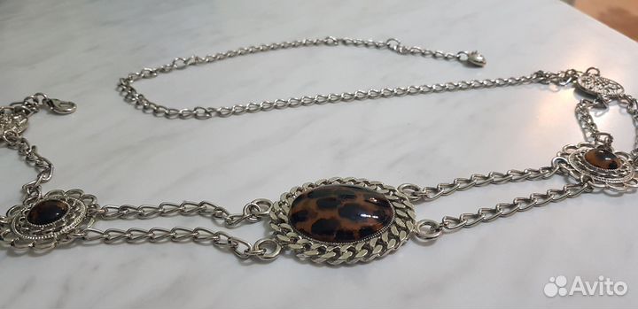 Ремень женский, декоративный, цепочкой