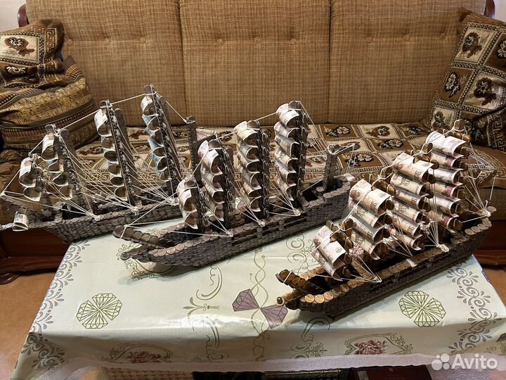 Модели четырёхмачтовых кораблей