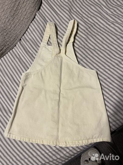 Джинсовый сарафан zara для девочки 98