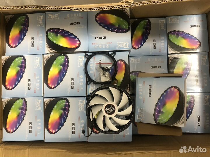 Кулер для процессора intel amd TDP 95вт+RGB