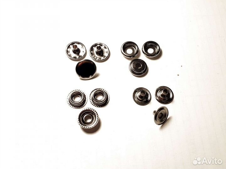 Кнопки кольцевые,размер 15мм.(оксид)