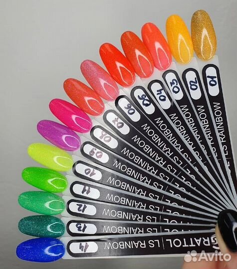 Гель лак граттол/Grattol неон 9мл