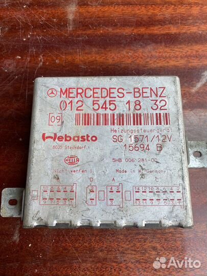 Блок управления webasto Mercedes