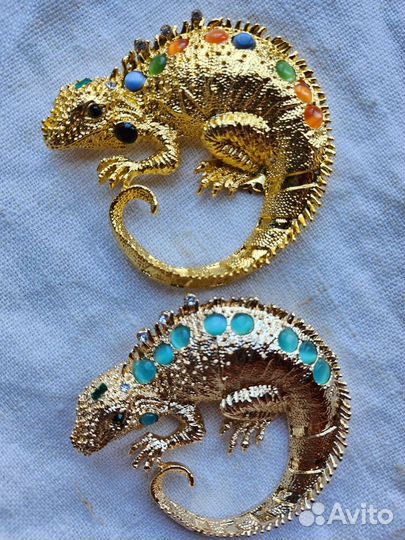 Брошь Ящерица Игуана