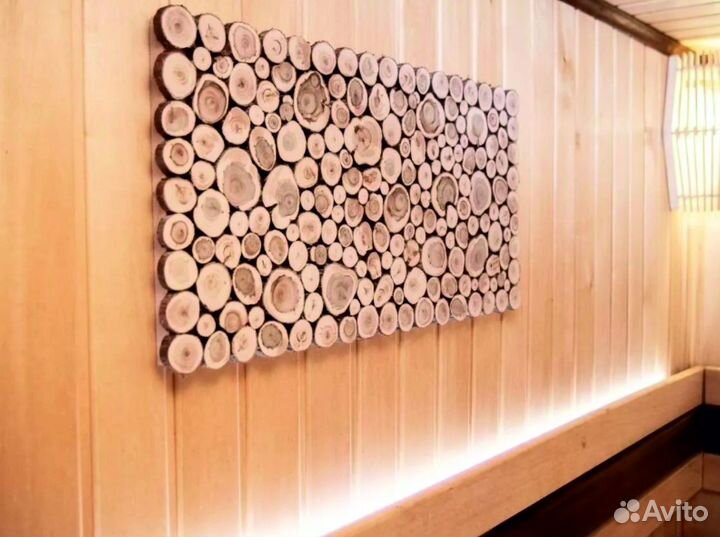 Спилы и панно из можжевельника