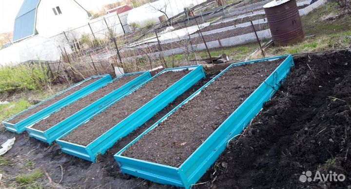 Грядка оцинкованная 1м х 5м х 32см