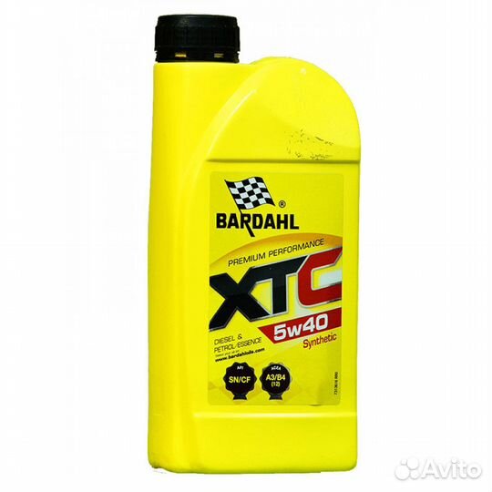Масло моторное bardahl XTC 5W40 A3/B4 1 литр