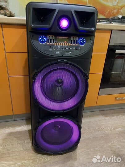 Колонка большая мощная 100см + караоке