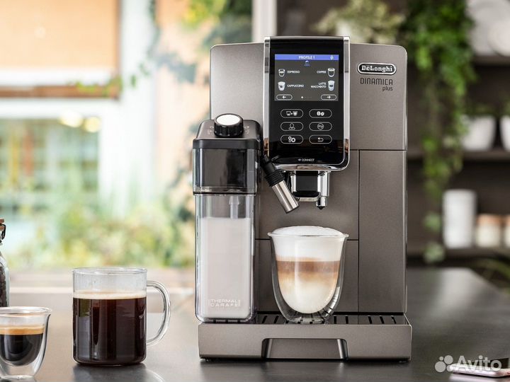 Кофемашина DeLonghi Dinamica Plus ecam370.95.t