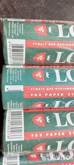 Бумага для факса 210 мм