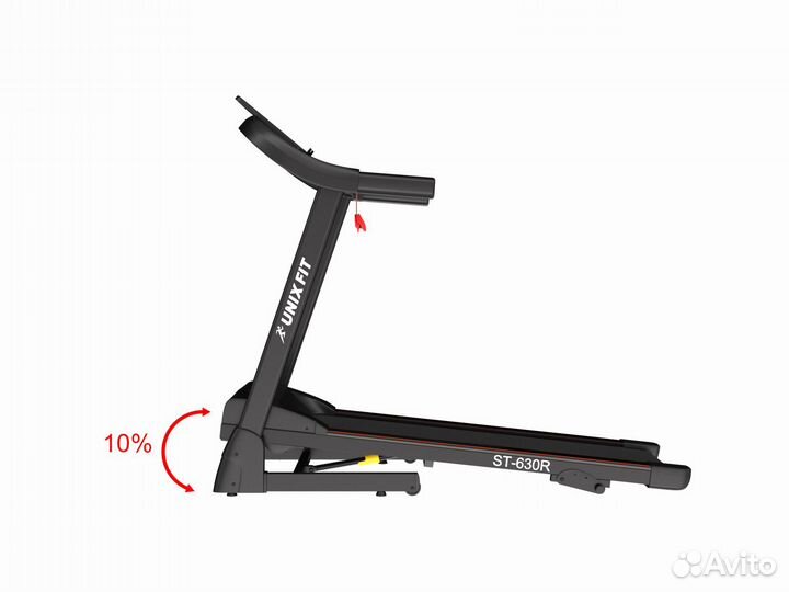 Беговая дорожка unixfit ST-630R Black