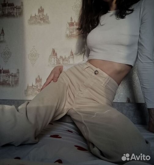 Джинсы широкие