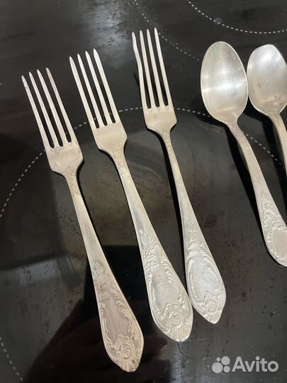 Столовые приборы мельхиор СССР