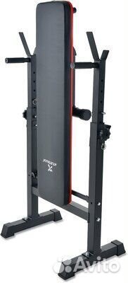 Скамья для жима со стойками и брусьями