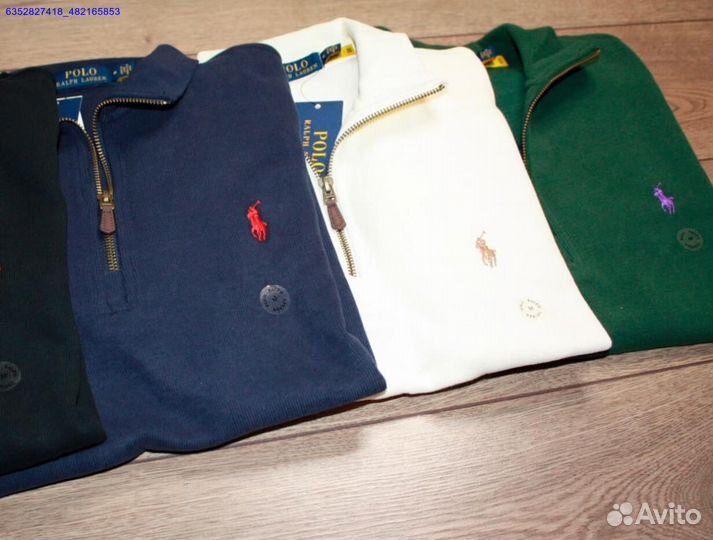 Polo Ralph Lauren джемпер зеленый полузамок (Арт.39071)